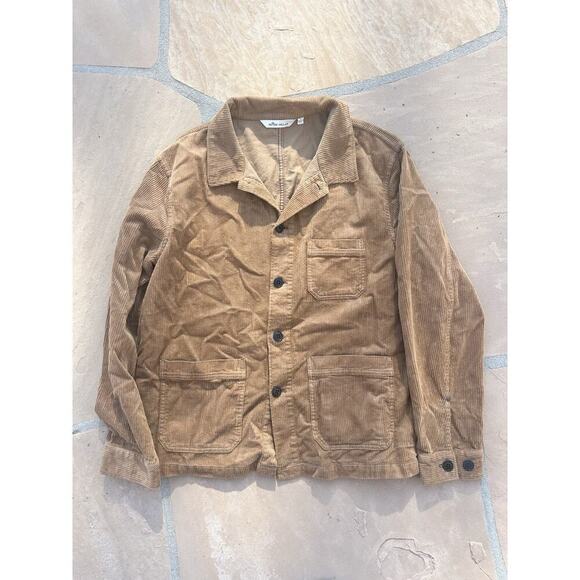 Peter Millar Mens size L Crown Corduroy Chore Coat Brown MSRP $225 EUC CC - Picture 1 of 6